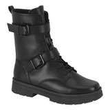 Coturno Feminino Cano Alto Tratorado Bota Vizzano 3101102