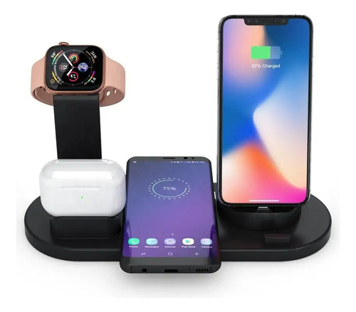 6 In 1 Wireless Charger Watch Earphone Phone iPhone, Android