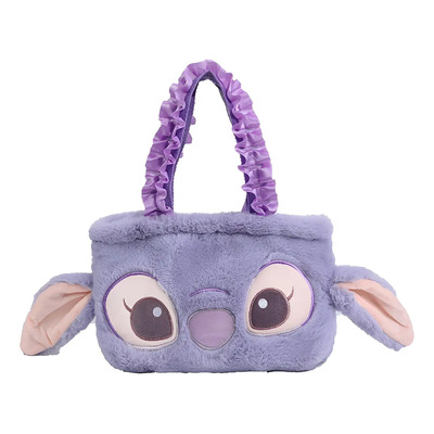 Bolsa Pequeña De Mujer Tipo Cartera Estilo Kawaii De Peluche Color Lila Correa de hombro Lila Diseño de la tela Personaje | MercadoLibre
