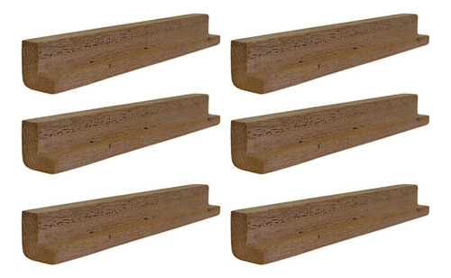 Manija Tirador En L De Madera Kiri 10 Cm Pack X 6