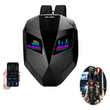 Mochila Motociclista Con Ojos Led Impermeable Batería Inclui