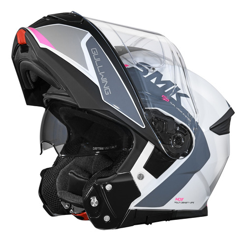 Casco Moto Rebatible Smk Gullwing Kresto Doble Visor