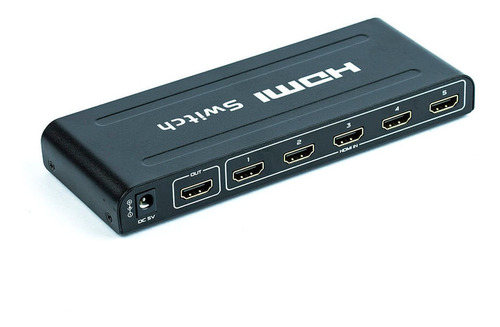 Switich Hdmi 5x1 3d Full Hd C/ Controle Remoto