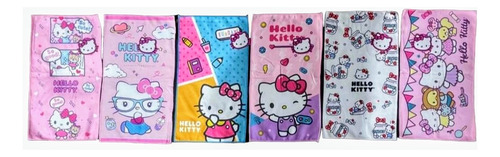 Toalla Infantil -  Set 6 Toallas De Mano Hello Kitty
