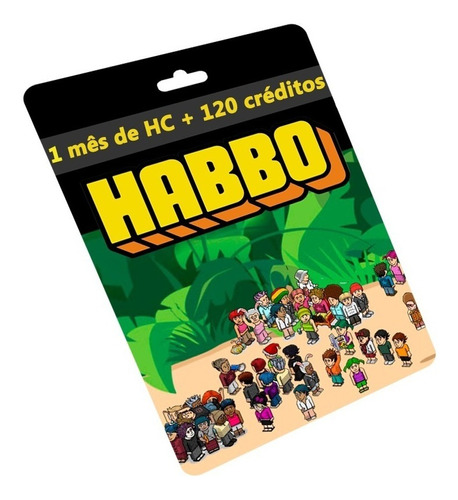 Cartão Habbo R$30 Reais 1 Mês Hc+120 Créditos Br Brasil