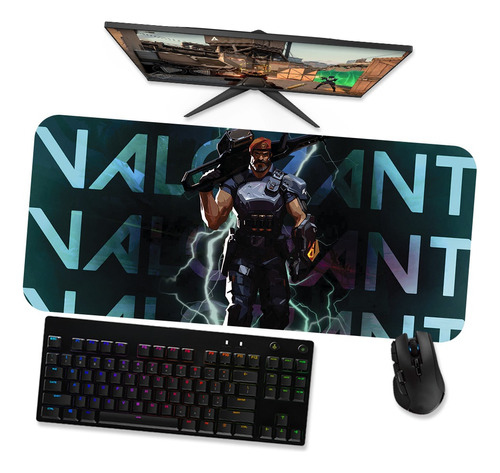 Mousepad Gamer Grande Speed 90x40 - Valorant Brimstone 2