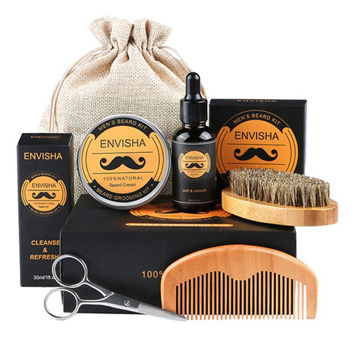 Kit De Aseo De Barba Para Hombres Aceite Para El Crecimient