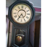 Reloj De Pared Antiguo Marca Regulator Llave Mariposa 5cm