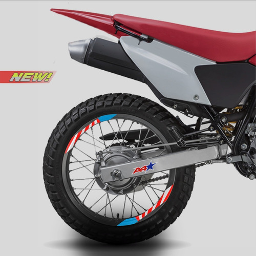 Calcos Para Llantas Honda Tornado Xr 250 Franja Americana