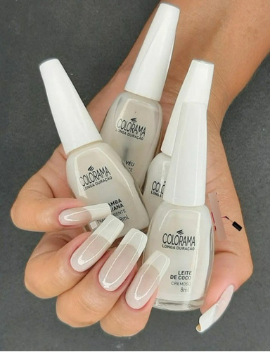 Kit Esmalte Colorama Branquinhos Com 4 Unidades