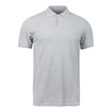 Camisa Gola Polo Piquet Lisa Atacado Cinza Claro