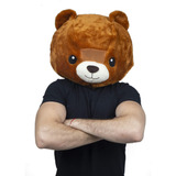 Máscara De Oso Kawaii, Cabeza Gigante De Osito Teddy Tierno,