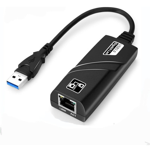 Adaptador Ue300 P/ Rede Usb 3.0 Rj45 10/100/1000mbps