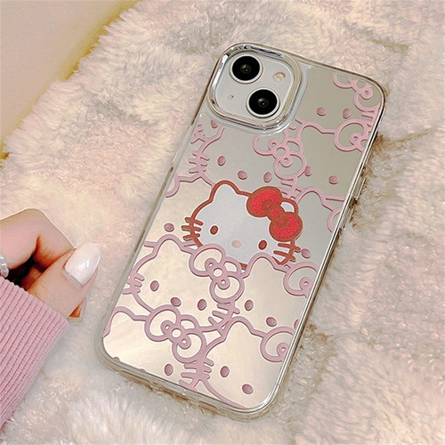 Funda De Teléfono Hello Kitty Rosa Sanrio Para iPhone