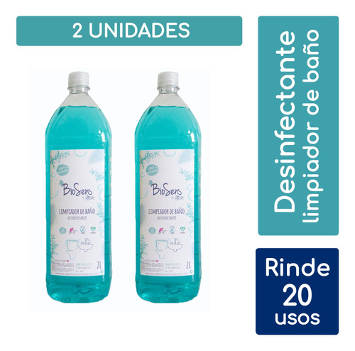 Limpiador De Baño Desinfectante - Biodegradable 4l Biosens