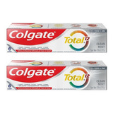 Pack 2 Colgate Pasta Dental Total 12 Clean Mint Anticaries