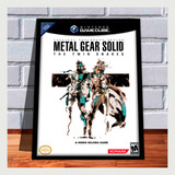 Quadro Decorativo Game Cube Capa Metal Gear A3 33x45 Cm 