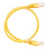 Patch Cord Cable Parcheo Utp Cable Red Cat6 0.5 Mts Amarillo