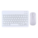 Teclado E Mouse Slim Abnt2 Com Ç Para iPad Celular Tablet