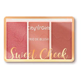 Blush Facial Paleta Trio Sweet Cheek City Girls Maquiagem Tom Da Maquiagem A