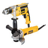 Combo Amoladora Dewalt 115m + Taladro 13mm Dewalt Dwd024 Fs