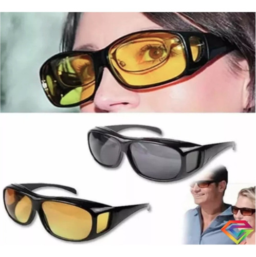 2 Lentes , Gafas De Sol Hd Vision Dia / Noche B13