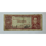 Billete 100 Pesos Bolivianos 1982 Bolivia Fine