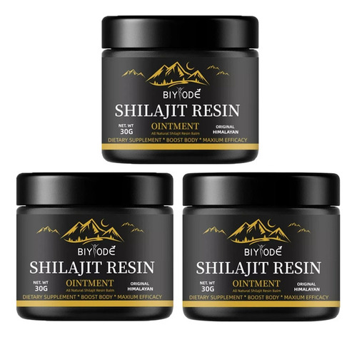 3 Piezas De Resina De Shilajit Natural Pura Orgánica Del Him