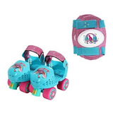 Patines De Ruedas Trolls Con Rodilleras, Talla Junior 6-12