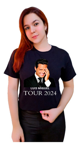 Polera Luis Miguel Tour 2024 Estadio Nacional Foto Exclusiva