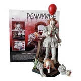 Figura Con Escalón Y Globo Pennywise Eso Payaso 23cms Terror