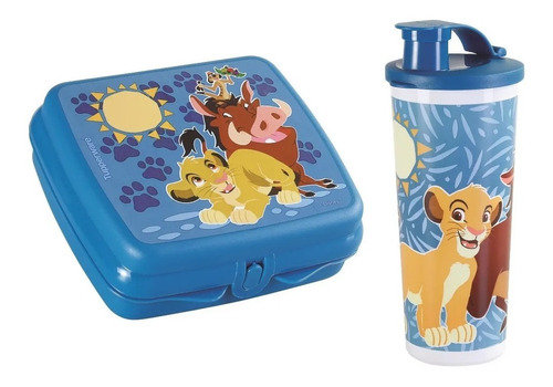 Set Vaso+sandwichera Rey Leon Tupperware® Libre De Bpa