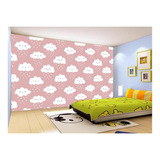 Papel De Parede 3d Infantil Nuvens Babê Baby 4m² Azs307