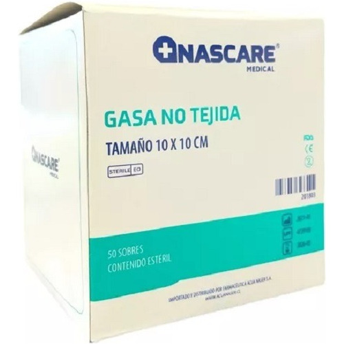 Gasa Esteril 10x10- 2 Cajas De 50 Unidades - Zona Medica