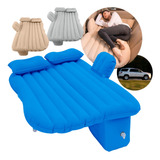 Colchon Inflable Para Autos 2 Almohadas Compresor Comodo  