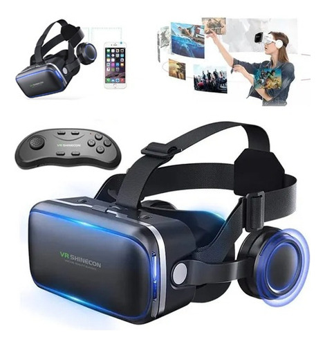 Vr Headset Com Controle Remoto Para Vr E Jogos De Filme R