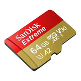 Memoria Sandisk Extreme 64gb Camara Gopro 4k