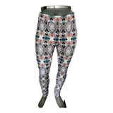 Leggings Vestir Estampado Paisley Multicolor 