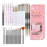 Set De Pincéis Nail Liner 31 Piezas Art Dotting Drawing