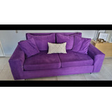 Sillon Sofa De 2 Cuerpos Chenille Premium (usado)