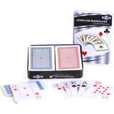 Juego De Mesa Cartas Poker Naipes Caja Metálica