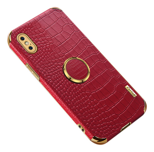 Funda Para iPhone X Xr Xs Max Patrón De Cocodrilo