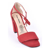 Priceshoes Sandalias Tacones Mujeres 542036rojo