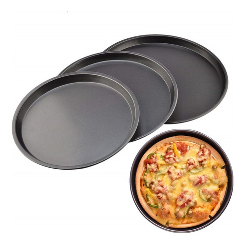 Moldes Pizzeros N° 26 28 32 Combo Chapa Prepizza X3 Unidades