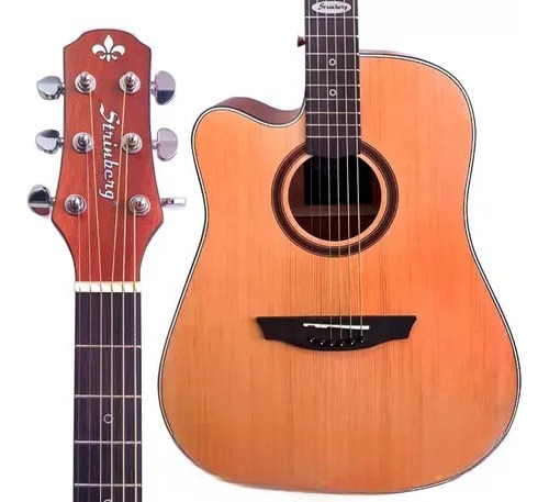 Violão Canhoto Eletroacústico Strinberg Sd200c Ns Oferta!