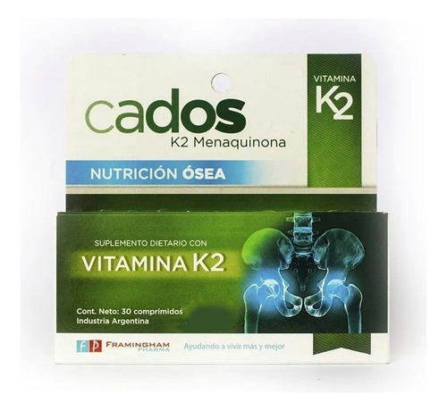 Cados Vitamina K2 Natural X 30 Comprimidos Sabor No