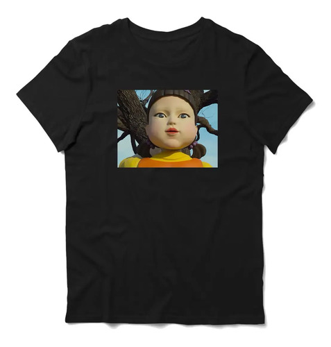 Playera Camiseta Muñeca Gigante Juego Del Calamar Luz Verde