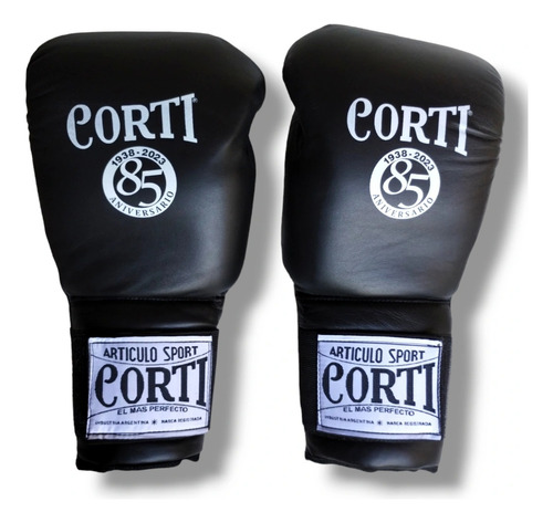Guantes De Boxeo Corti 18 Oz Original , Cuero , Kick Boxing