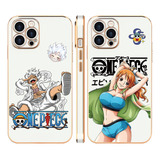 Nami Luffy One Piece Funda Para iPhone Case 2pcs Tpu Opw09