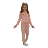 Conjunto Moletom Infantil Feminino Inverno Menina 02 Ao 08